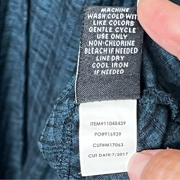 Torrid Womens 1 1X Dark Green Ribbed Faux Wrap Dress Long Sleeve Fit & Flare - Picture 6 of 11